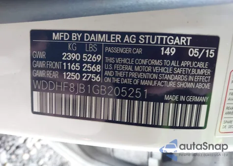 2016 Mercedes-Benz E 350 4Matic from USA, damaged, VIN WDDHF8JB1GB205251